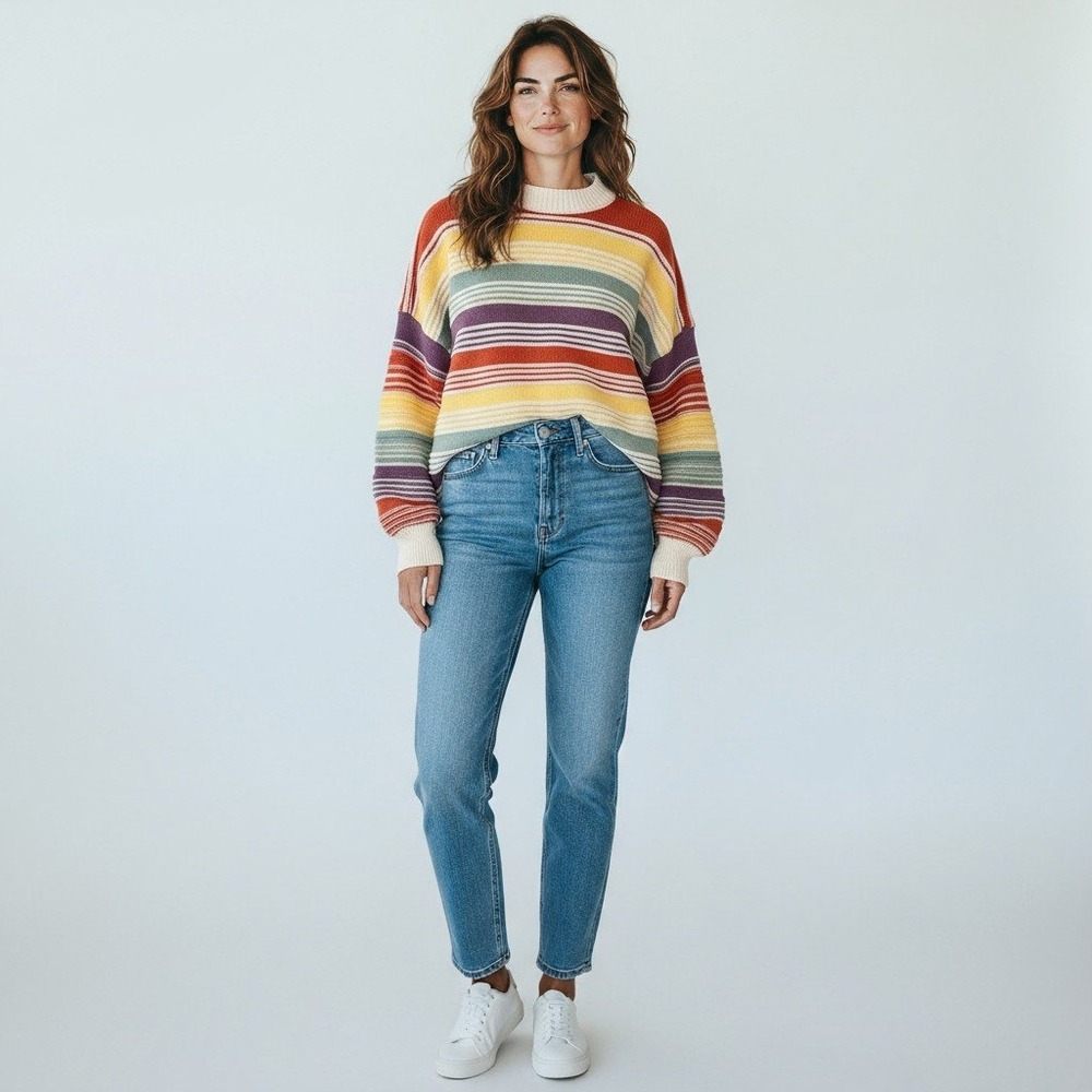 Lovely Melody Multicolor Sweater Size Large